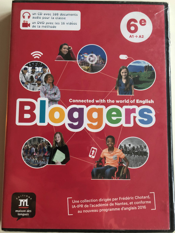 Bloggers DVD 2017 Connected with te world of English / Noveau Programme / English learning for french children / Vocabulary ,Reading, Pronunciation (9782356854445)