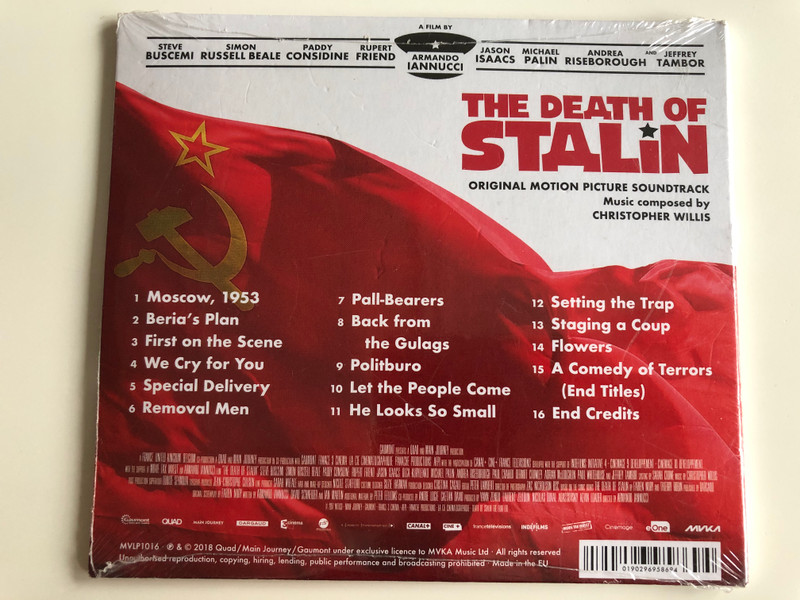 The Death Of Stalin - Original Motion Picture Soundtrack / Music Composed by Christopher Willis / Mvka ‎Audio CD 2018 / MVLP1016