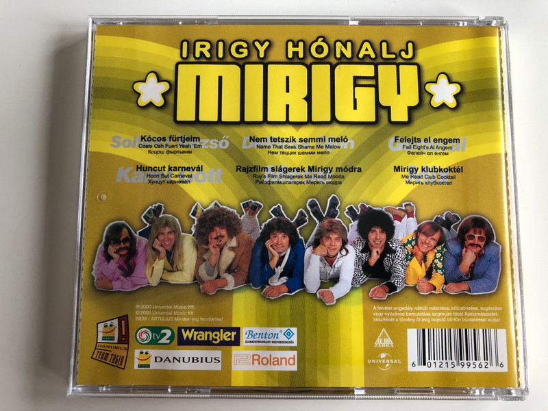 Irigy Hónalj Mirigy ‎– Ráncdalfesztivál / Zebra Audio CD 2000 / 159 956-2