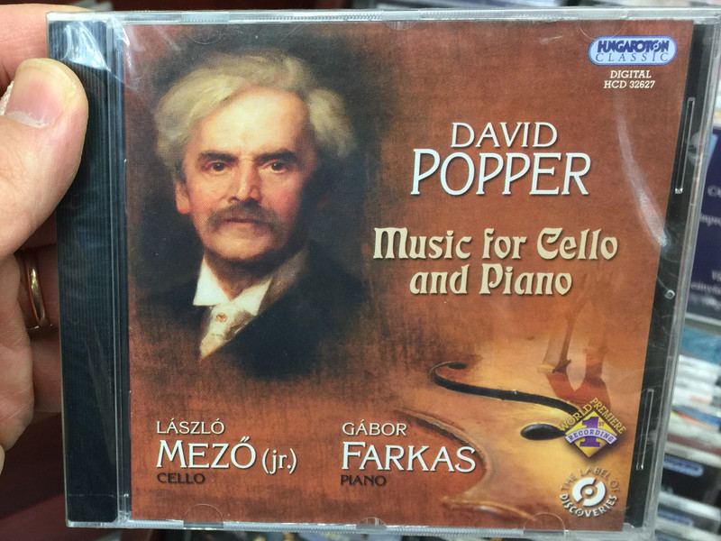 David Popper - Music for Cello and Piano / Laszlo Mezo (Jr.) - cello, Gabor Farkas - piano / Hungaroton Classic Audio CD 2009 Stereo / HCD 32627