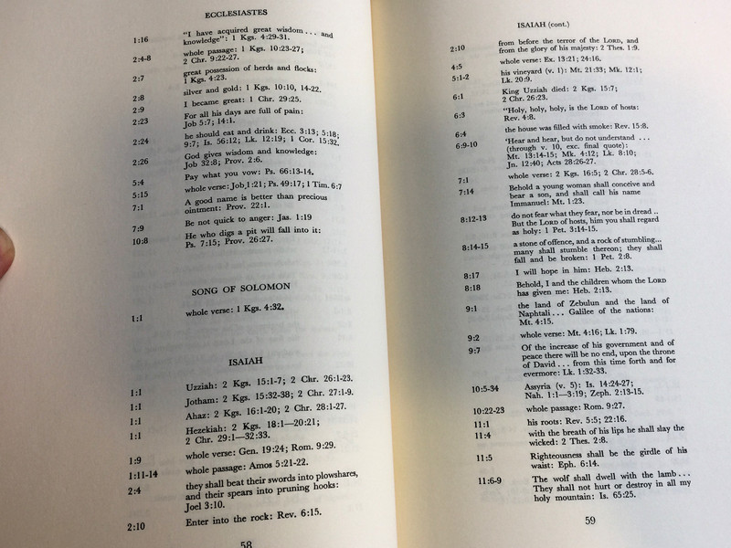 Helps for Translators - Section Headings and Reference System for the Bible / Part 3 Short Reference System / UBS - United Bible Societies 1968 (UBS-1968-M)