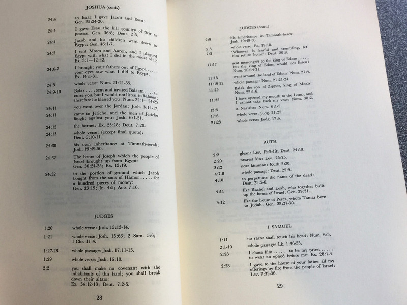 Helps for Translators - Section Headings and Reference System for the Bible / Part 3 Short Reference System / UBS - United Bible Societies 1968 (UBS-1968-M)