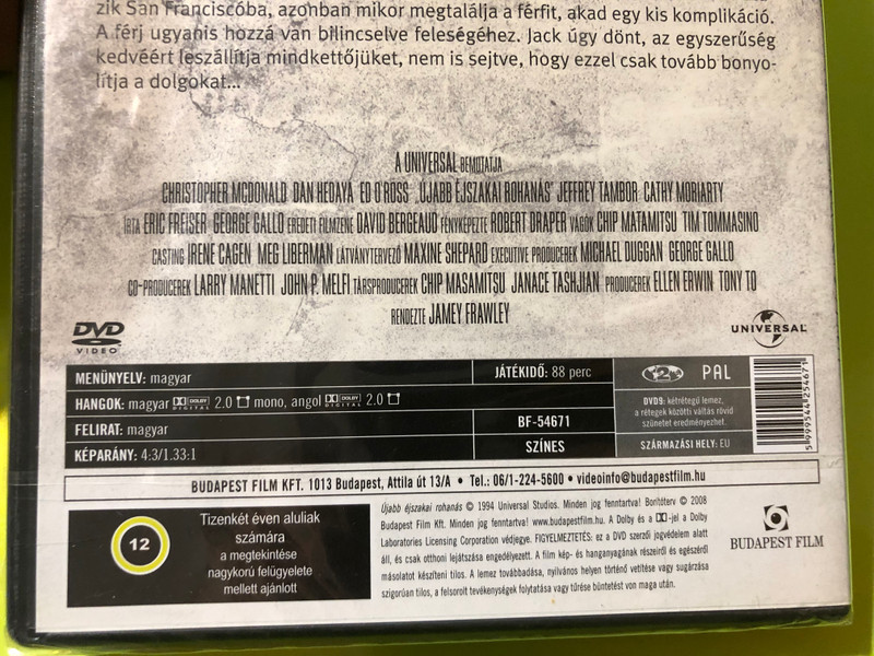 Another Midnight Run DVD 1994 Újabb éjszakai rohanás - Directed by James Frawley (5999544254671)