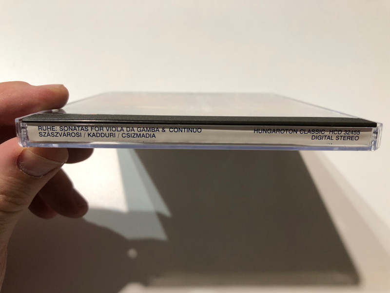 J. F. Ruhe - Sonatas for Viola da Gamba & Continuo / Sandor Szaszvarosi - viola da gamba, Kousay H. Mahdi Kadduri - baroque cello, Angelika Csizmadia - harpsichord / Hungaroton Classic Audio CD 2007 Stereo / HCD 32455 (5991813245526)