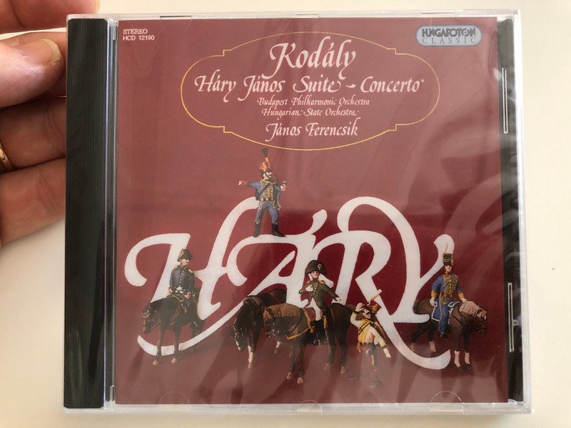Kodály - Háry János Suite - Concerto / Budapest Philharmonic Orchestra, Hungarian State Orchestra, János Ferencsik ‎/ Hungaroton Classic ‎Audio CD 1980 Stereo / HCD 12190