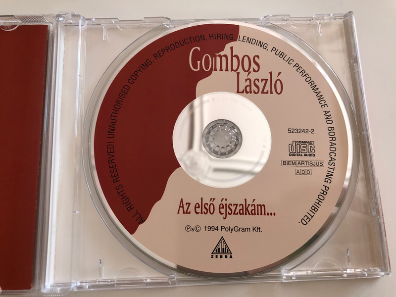 Gombos László ‎– Az Első Éjszakám... / PolyGram ‎Audio CD 1994 / 523242-2