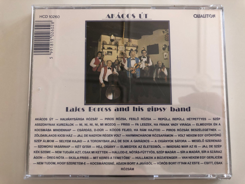 Akácos Út - Lajos Boross and His Gypsy Band / Qualiton ‎Audio CD 1990 / HCD 10260