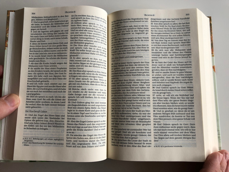 German language Bible / Leafy Cover / Die Bibel - Schlachter übersetzung - Version 2000 / Hardcover / CLV 2018 / 6th edition (9783893970216)