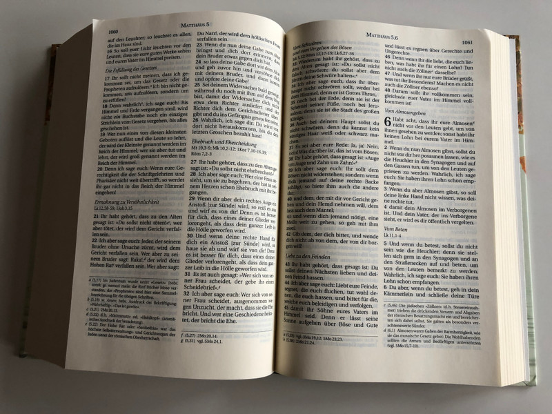 German language Bible / Leafy Cover / Die Bibel - Schlachter übersetzung - Version 2000 / Hardcover / CLV 2018 / 6th edition (9783893970216)