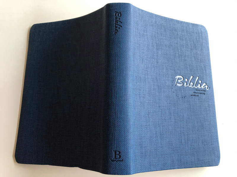 Slovak Ecumenical Bible / Biblia - Slovenský Ekumenický Preklad / Slovenská Biblická Spoločnost 2015 / Modry / Soft blue cover (9788085486971)