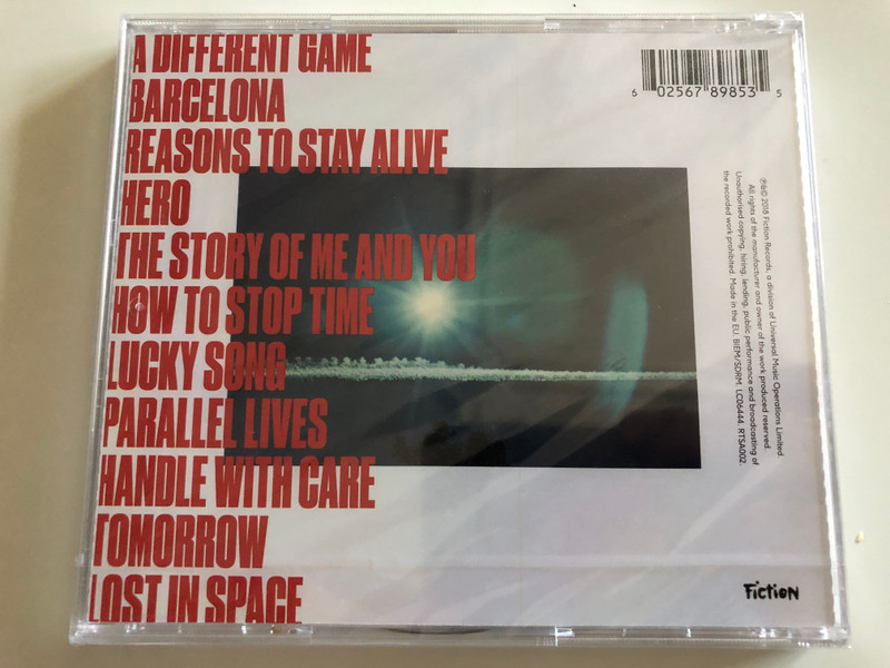 Reasons To Stay Alive - Andy Burrows & Matt Haig ‎/ Fiction Records Audio CD 2018 / RTSA002