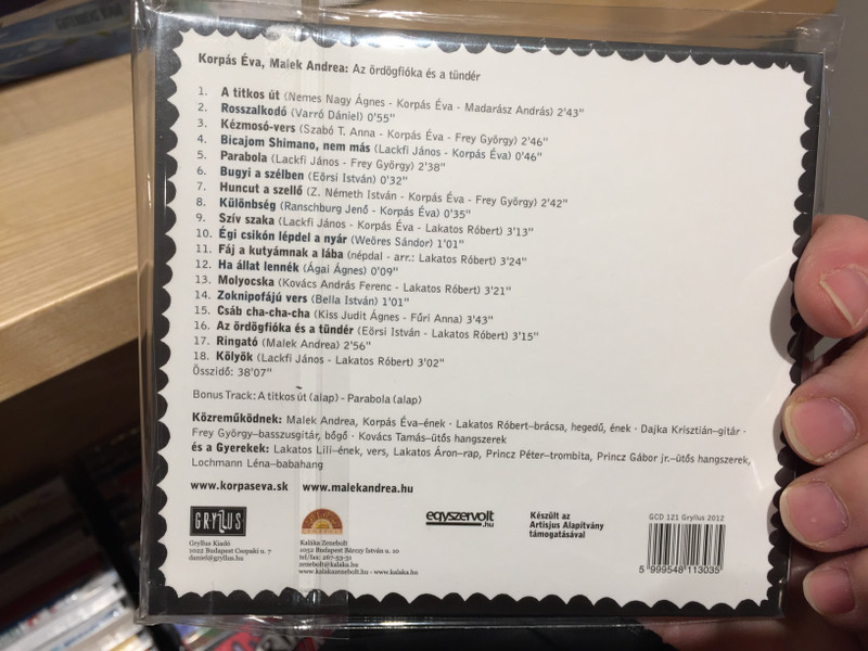 Korpás Éva, Malek Andrea ‎– Az Ördögfióka És A Tündér / Gryllus ‎Audio CD 2012 / GCD 121
