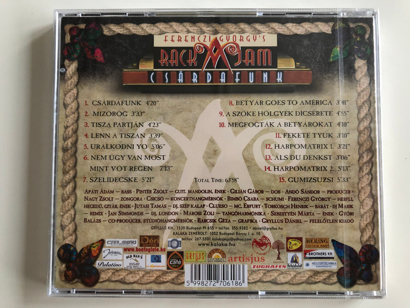 Ferenczi György's, Rackajam ‎– Csárdafunk / Gryllus ‎Audio CD 2005 / GCD 044