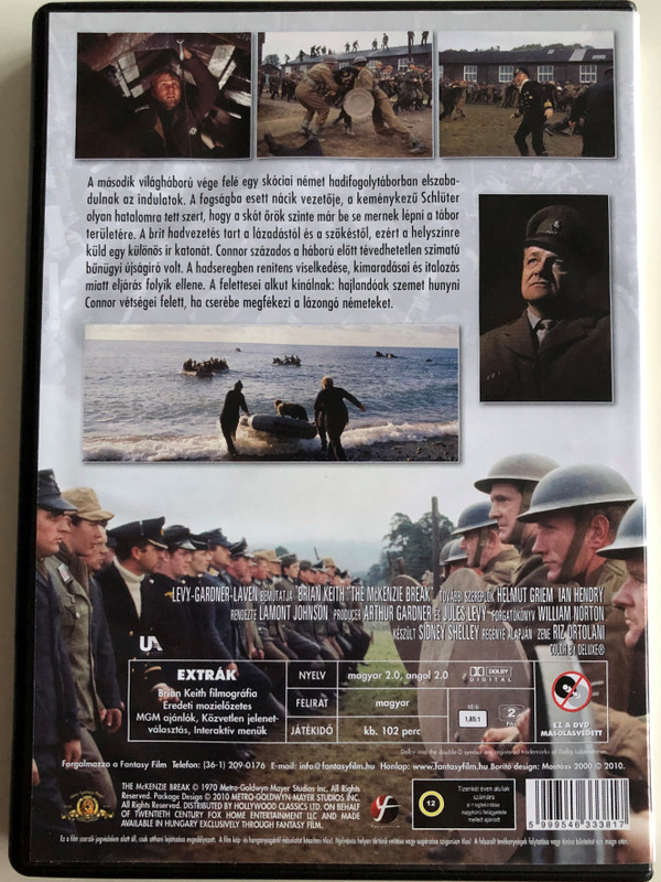 The McKenzie Break DVD 1970 A McKenzie Akció / Directed by Lamont Johnson / Starring: Brian Keith, Helmut Griem, Ian Hendry (5999546333817)