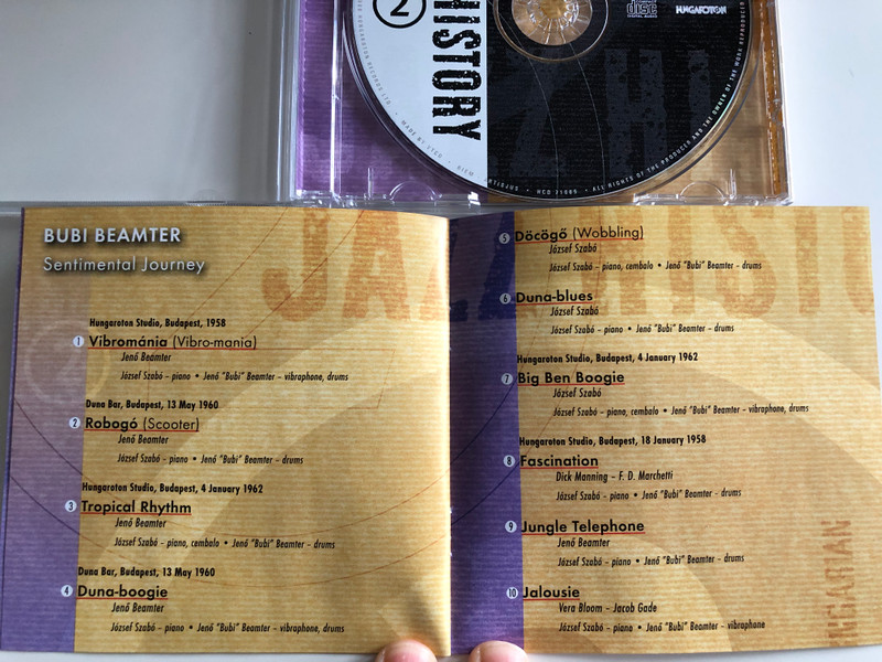 Bubi Beamter ‎– Sentimental Journey / Hungarian Jazz History 2 / Hungaroton ‎Audio CD 2000 / HCD 71009