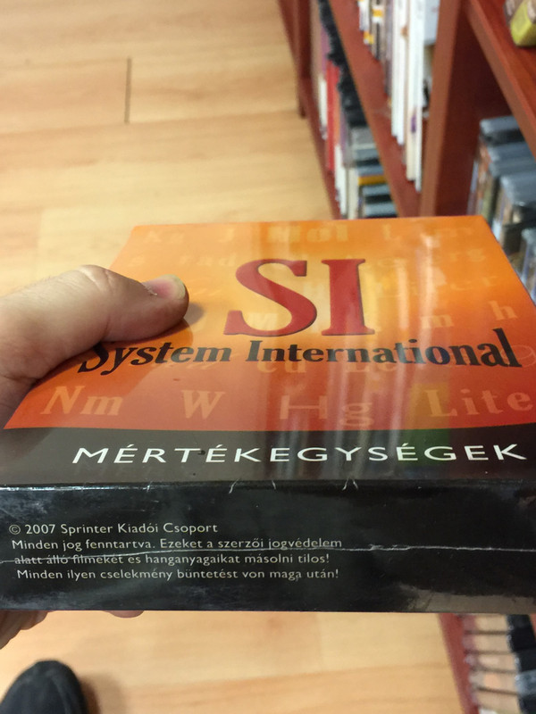 SI - System International DVD 2007 Mértékegységek / Measurement units / Sprinter Kiadói csoport / 2 DVD (4783902290705)