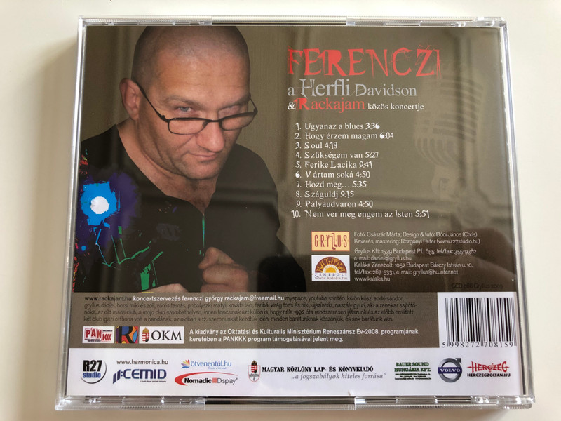 Ferenczi A Herfli Davidson & Rackajam ‎– „Az Évezred Utolsó Herfli Bulija” / Gryllus Audio CD 2009 / GCD 088