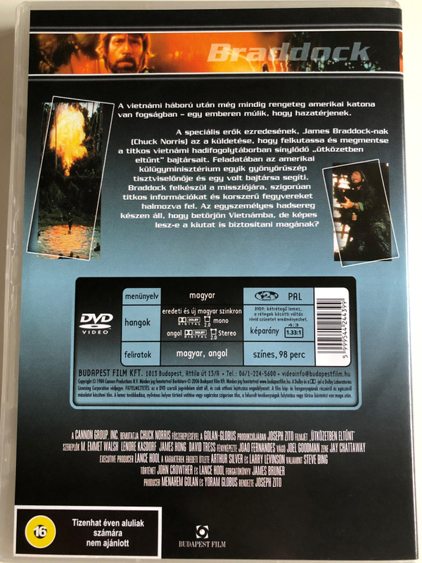 Missing in Action DVD 1984 Ütközetben eltűnt / Directed by Joseph Zito / Starring: Chuck Norris, M. Emmet Walsh, Lenore Kasdorf (5999544244399)