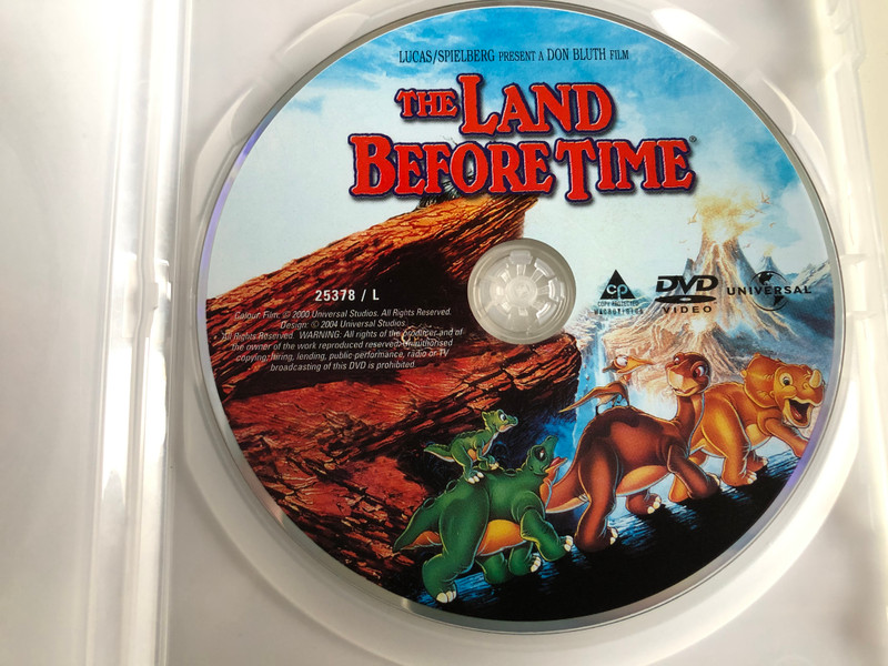 The Land Before Time DVD 1988 Őslények országa / Directed by Don Bluth / Starring: Gabriel Damon, Candace Hutson, Judith Barsi / Produced by Steven Spielberg, George Lucas (5996255721676)