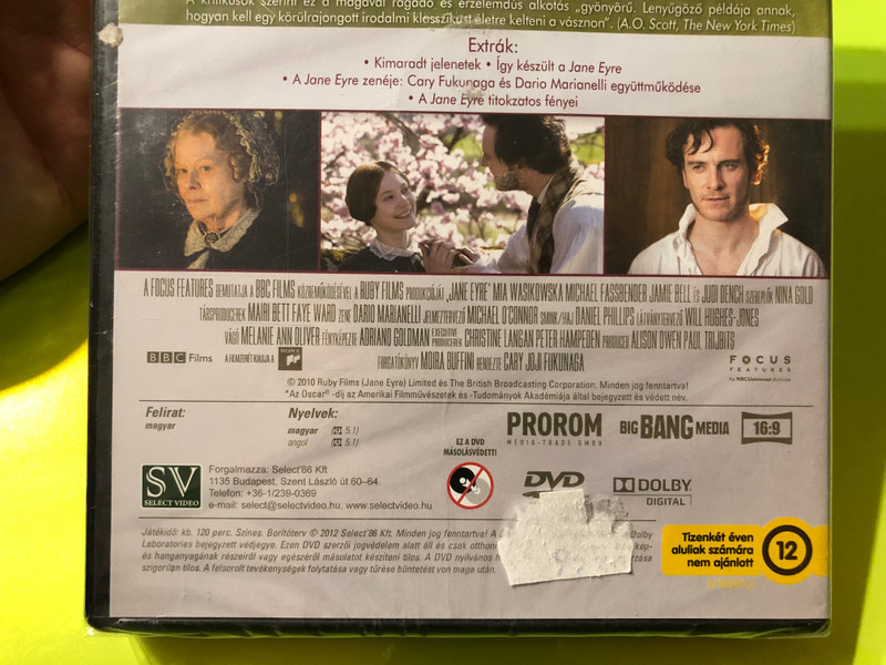 Jane Eyre DVD 2011 - Directed by Cary Joji Fukunaga (5996051160297)