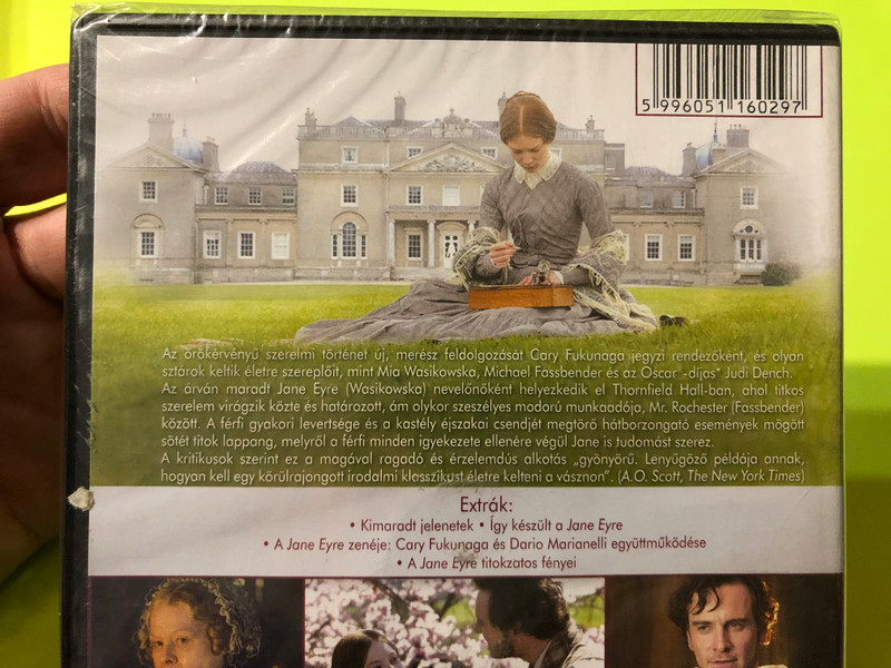Jane Eyre DVD 2011 / Directed by Cary Joji Fukunaga / Starring: Mia Wasikowska, Michael Fassbender, Jamie Bell, Judi Dench (5996051160297)