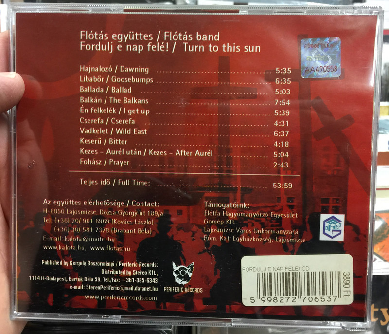 Flótás Ensemble ‎– Fordulj E Nap Felé! / Periferic Records ‎Audio CD / 5998272706537