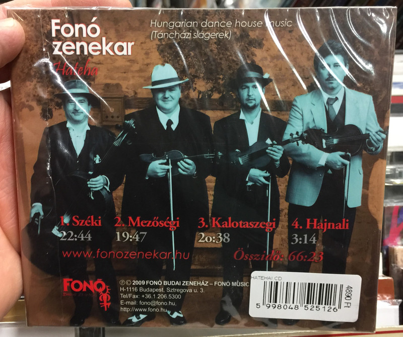 Fonó Zenekar ‎– Hateha! / Hungarian Dance House Music (Táncházi Slágerek) / Fonó Records ‎Audio CD 2009 / FA-251-2