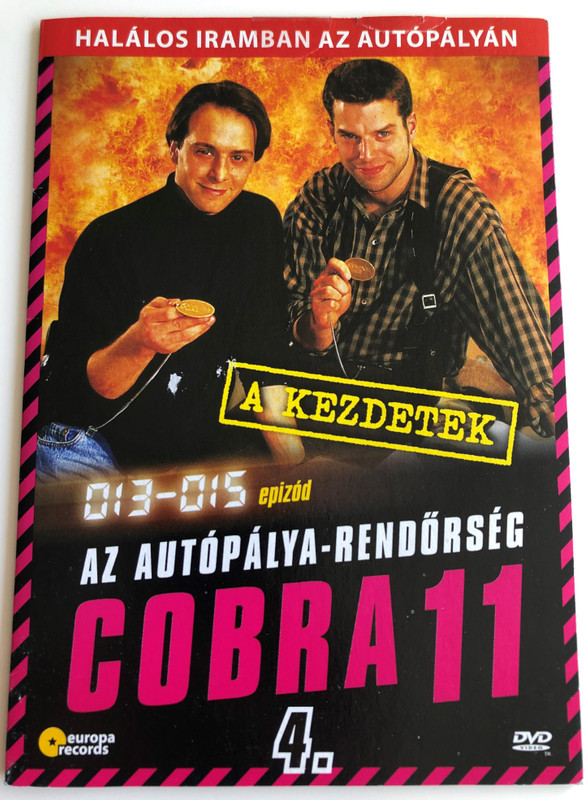 Alarm für Cobra 11 - Die Autobahnpolizei DVD SET (4DVD) 1996 Cobra 11 / Directed by / Starring: Johannes Brandrup, Rainer Strecker, Almut Eggert, Erdoğan Atalay, Mark Keller, René Steinke / The Highway Police Episodes 1-15 (5996051740895)