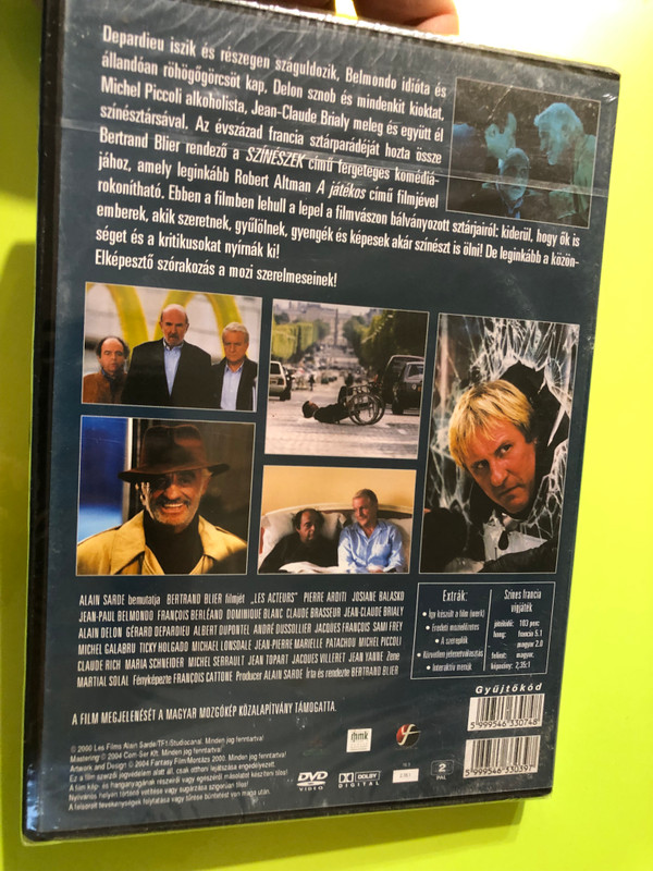 Les Acteurs DVD 2000 Színészek (Actors) Jean-Paul Belmondo - Directed by Bertrand Blier (5999546330397) 
