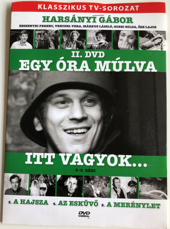 Egy óra múlva itt vagyok... 3-5 Rész II. DVD 1971 / Directed by Wiedermann Károly / Starring: Harsányi Gábor, Kállai Ferenc, Benkő Gyula, Ajtay Andor / 3 Episodes / A hajsza, Az esküvő, A merénylet (5999557440696)