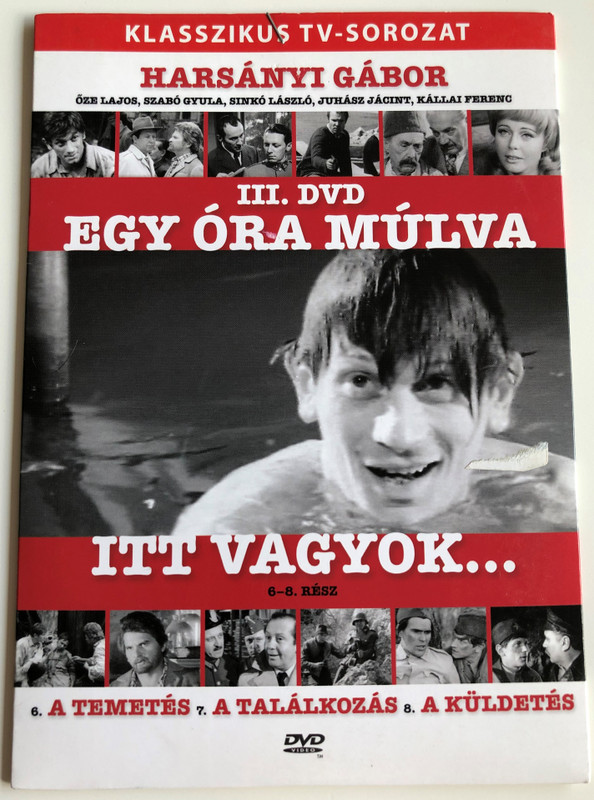 Egy óra múlva itt vagyok... 6-8 Rész III. DVD 1971 / Directed by Wiedermann Károly / Starring: Harsányi Gábor, Kállai Ferenc, Benkő Gyula, Ajtay Andor / 3 Episodes / A temetés, A találkozás, A küldetés / Hungarian Classic TV Series (5999557440702)