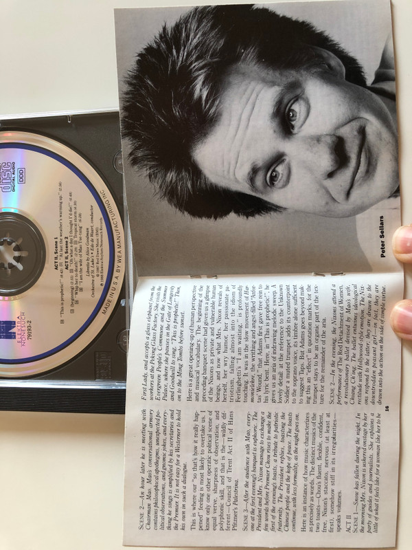 John Adams ‎– Music From Nixon In China / Libretto by Alice Goodman, Orchestra of St. Luke's / Conductor: Edo de Waart / Elektra Nonesuch ‎Audio CD 1988 / 79193-2