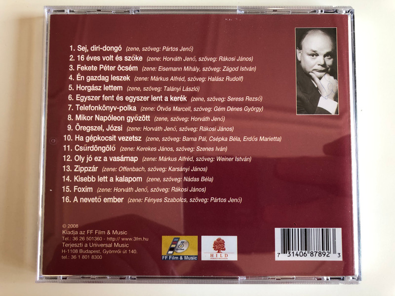 Kazal László - Emléklemez / Orokzold slagerek, kuplek Kazal Laszlo musorabol Imredy Péter ‎eloadasaban / FF Film & Music ‎Audio CD 2008 / B687892