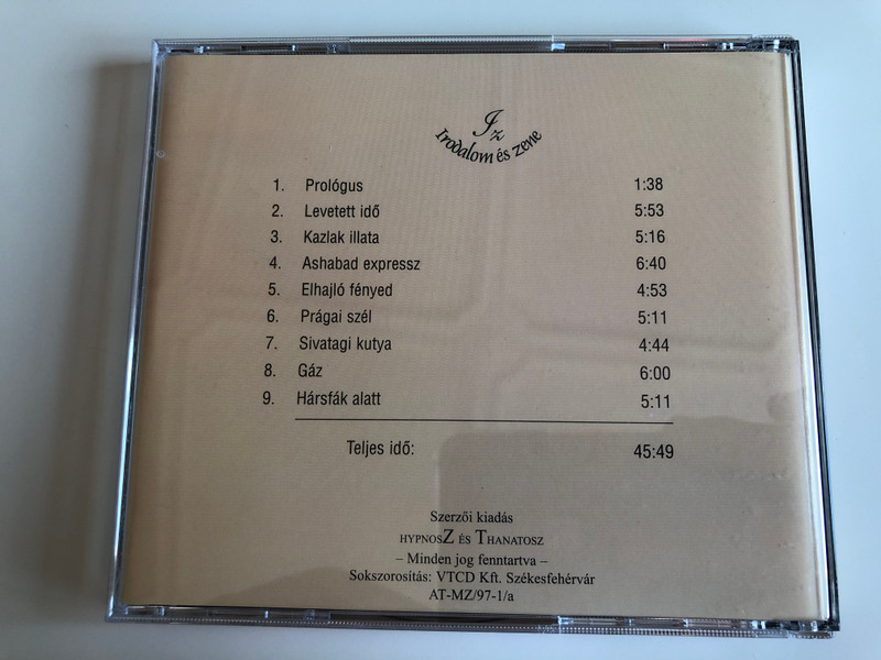 Magyar Zoltán: Gáz / Audio CD 1997 / AT-MZ/97-1/a