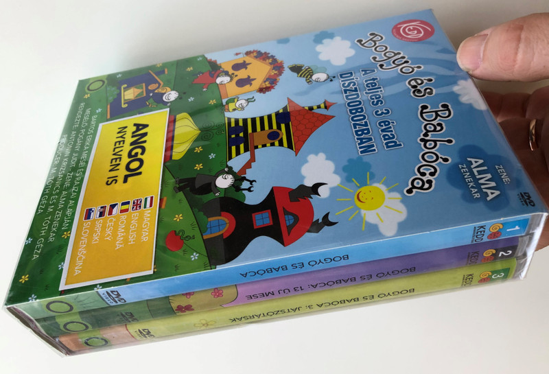 Bogyó és Babóca DVD Set A teljes 3 évad díszdobozban / Zene: Alma Zenekar / Directed by Anonin Krizsanics, M. Tóth Géza / Bartos Erika meséi és Razjai alapján / Hungarian cartoon stories season 3 (5999563023357)