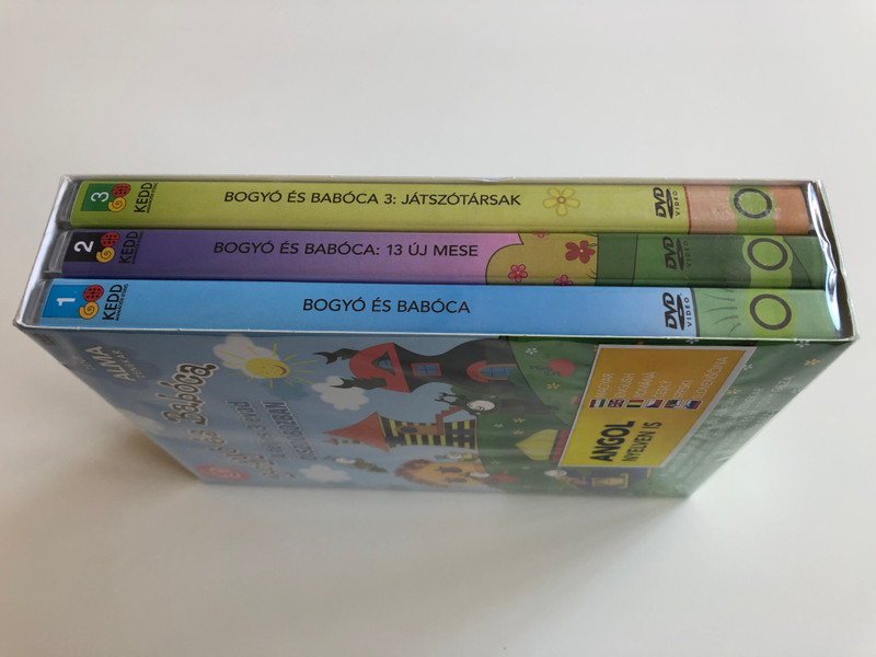 Bogyó és Babóca DVD Set A teljes 3 évad díszdobozban / Zene: Alma Zenekar / Directed by Anonin Krizsanics, M. Tóth Géza / Bartos Erika meséi és Razjai alapján / Hungarian cartoon stories season 3 (5999563023357)