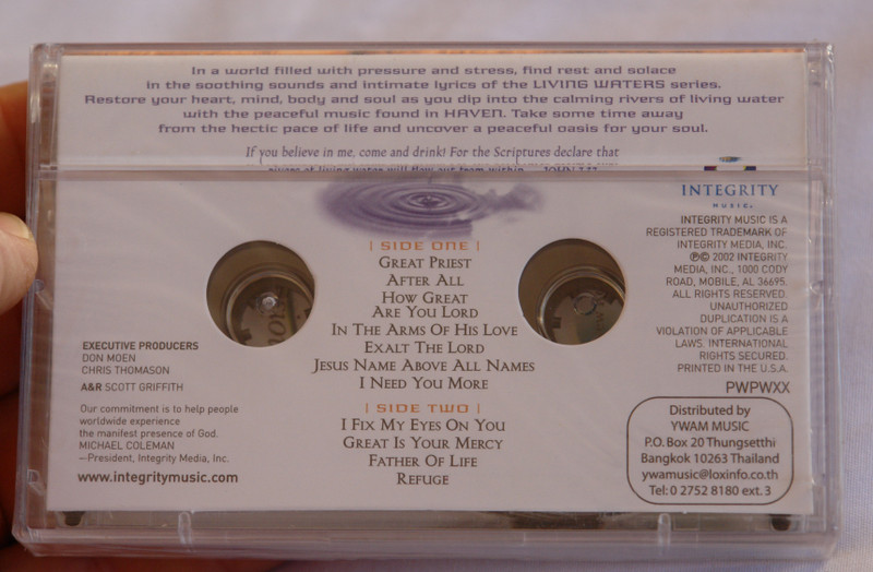 Living Waters - Haven / An Oasis for the Soul - Audio Cassette