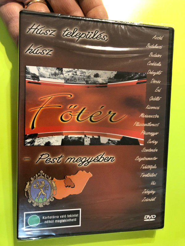 Főtér DVD 2005 Pest megyében / Húsz település, húsz főtér / Presented by Csenterics Ágnes, Gábor Péter, Komlós András / Discover Hungary / Ethnographic film series / 20 település - 20 settlements
UPC 5996357321446