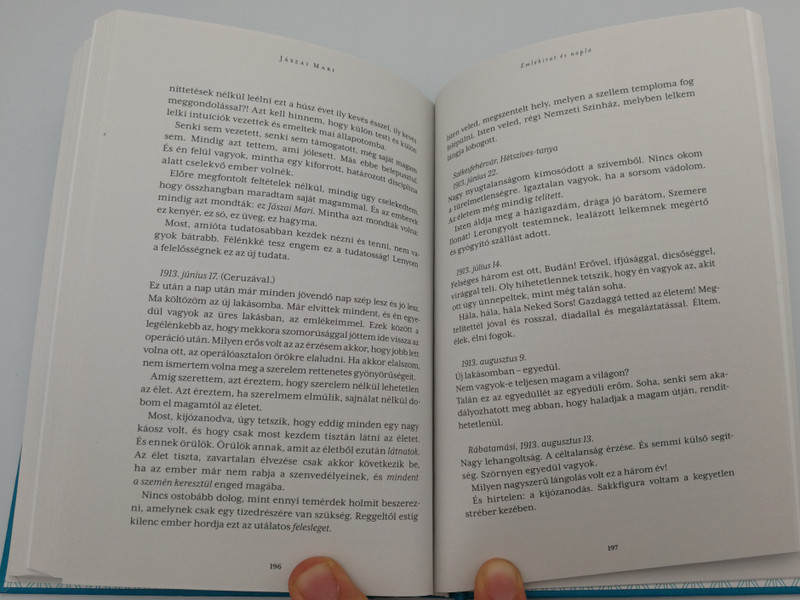 Jászai Mari-Emlékirat és napló by Kovács Attila Zoltán / Szépmíves / Athenaeum kiadó 2016 / Hardcover - Memoir and diary of Mari Jászai Hungarian actress (9786155662027)