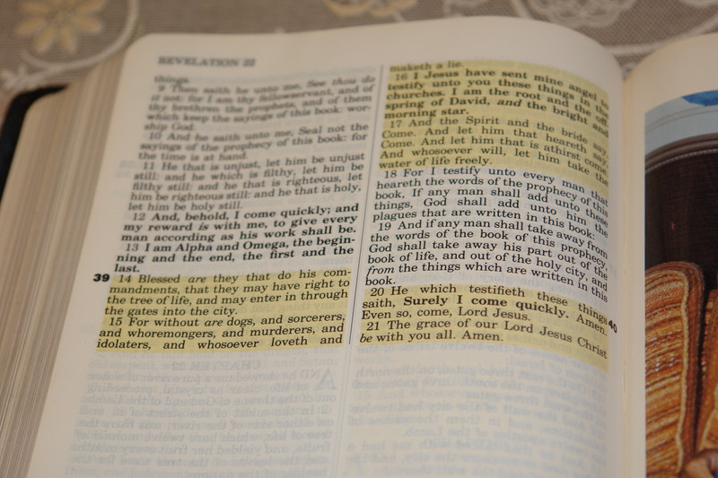 Holy Bible with Personal Commentary by Oral Roberts / Genuine Leather Bound - King James Version with Concordance 