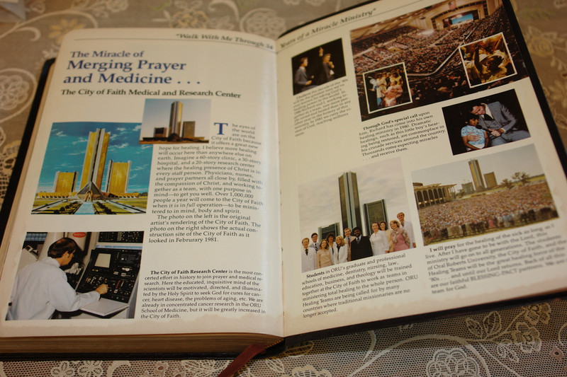 Holy Bible with Personal Commentary by Oral Roberts / Genuine Leather Bound - King James Version with Concordance 