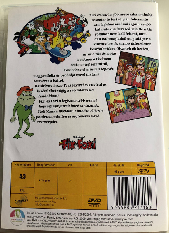 Fix & Foxi and Friends 1. DVD Fixi, Foxi és barátai 1 / Directed by Antoni D'Ocón / Animated adaption of Rolf Kauka's comic series / Voices of David Turba Michael Wiesner Claudio Maniscalco Helmut Krauss (5999883217160)