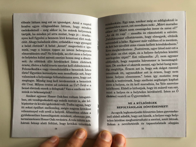Két alapelv az élethez - Two Principles of Living by Watchman Nee / Hungarian Language Edition (9780736399968)