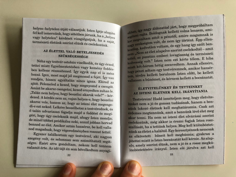 Két alapelv az élethez - Two Principles of Living by Watchman Nee / Hungarian Language Edition (9780736399968)