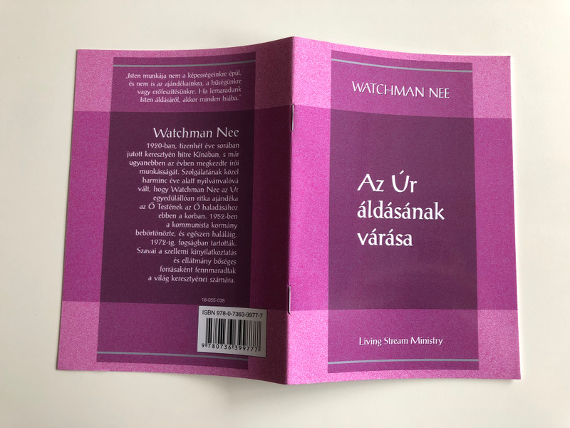 Az Úr áldásának várása - Expecting the Lord's Blessing by Watchman Nee / Hungarian Language Edition (9780736399777)