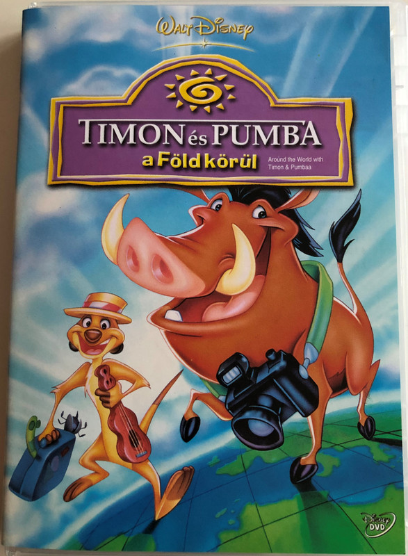 Around the World with Timon and Pumbaa DVD 1996 Timon és Pumba a Föld körül / Directed by Tony Craig, Jeff DeGrandis / Voices by Nathan Lane, Ernie Sabella / 6 brand new episodes! 6 vadiúj, viditó, varázslatos kaland! (5996255717334)