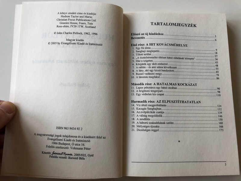Hudson Taylor és Maria: Egy mennyben köttetett házasság / Hudson Taylor & Maria: A Match Made in Heaven by John Pollock / Hungarian Language Edition (9789639434929)