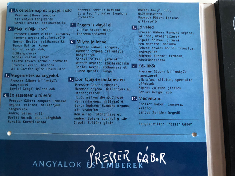 Presser Gábor ‎– Angyalok És Emberek / BMG Ariola Hungary ‎Audio CD 2000 / 74321798792