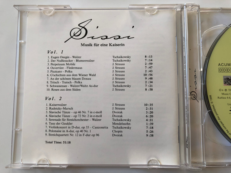 Sissi - Musik Für Eine Kaiserin / Royal Philharmonic Orchestra / Gala ‎2x Audio CD 1998 / 20.3327-GA