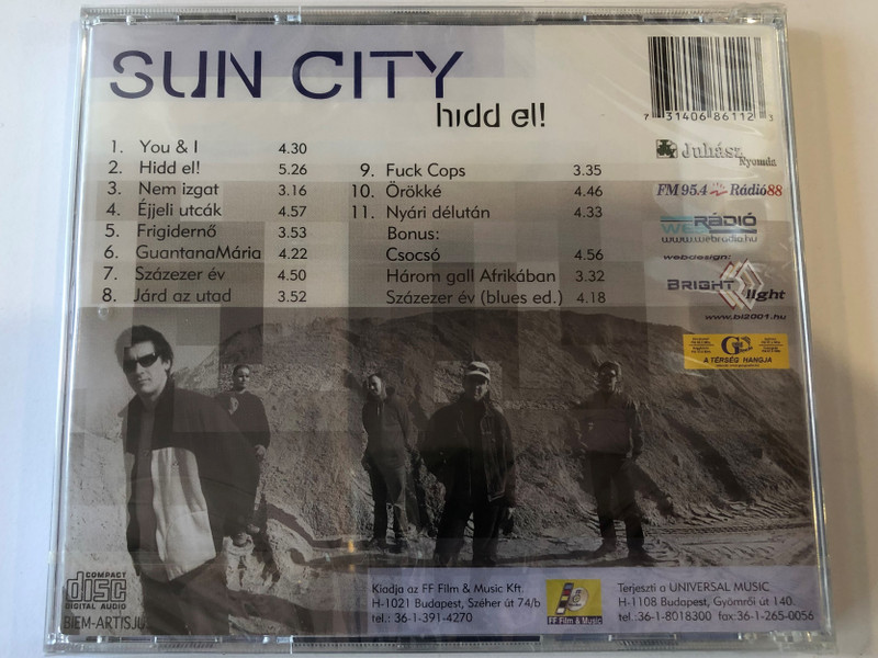 Sun City ‎– Hidd El! / FF Film & Music ‎Audio CD / 731406861123